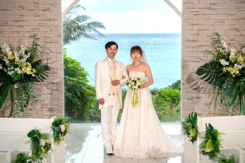 「まるで結婚式のようなチャペルセレモニーフォト」★ムーンビーチ編★