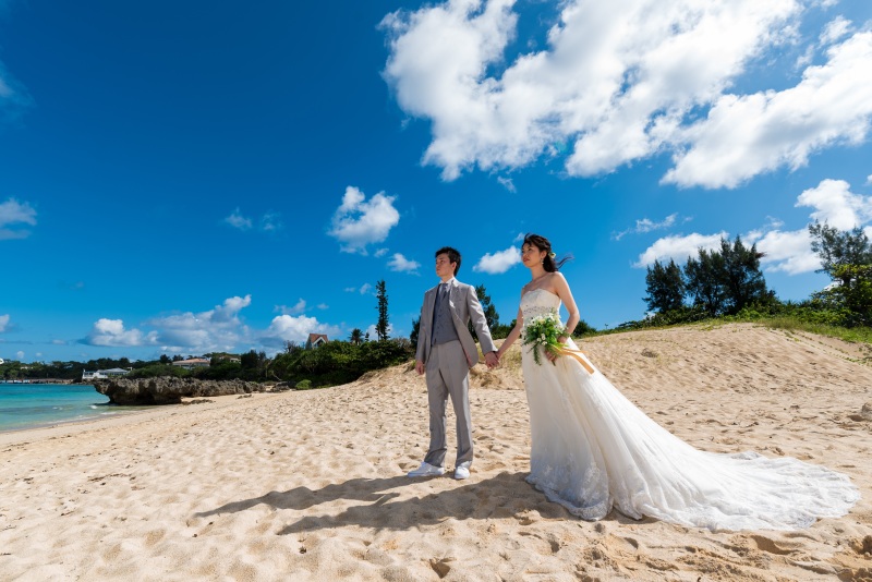 お客様の撮影レポート【おんなそんビーチフォトアルバムパッケージ】★結婚記念