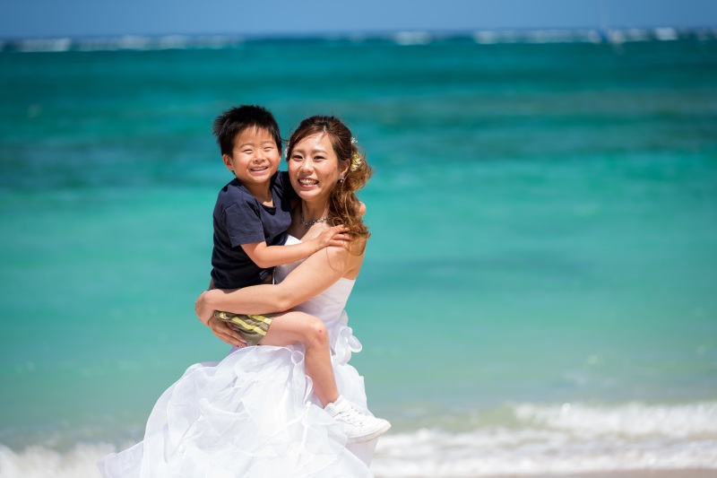 お客様の撮影レポート【おんなそんビーチフォトアルバムパッケージ】★お子様同伴