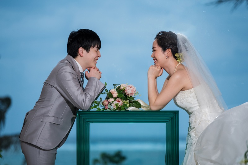 お客様の撮影レポート【ムーンビーチ＆チャペルプレミアムフォトプラン】★結婚記念