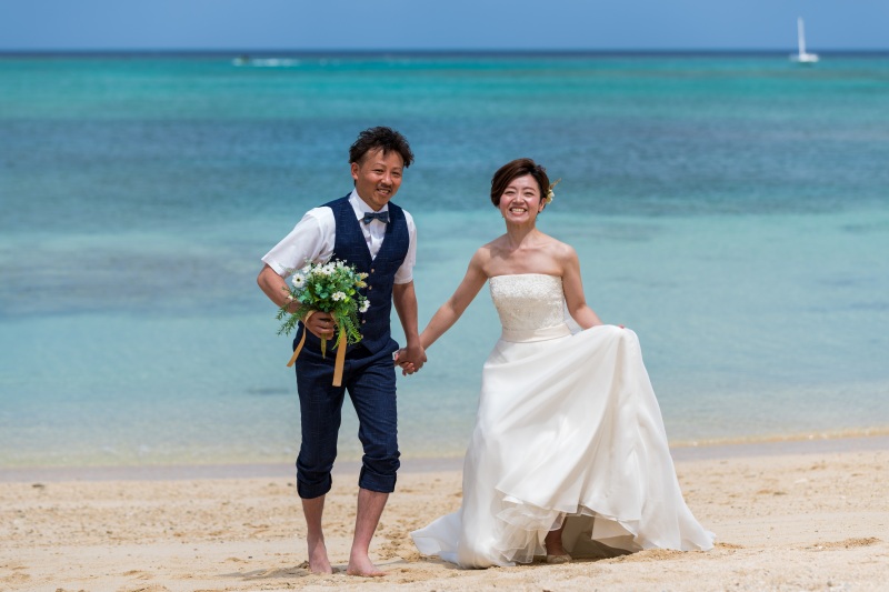 お客様の撮影レポート【おんなそんビーチフォトアルバムパッケージ】★結婚記念
