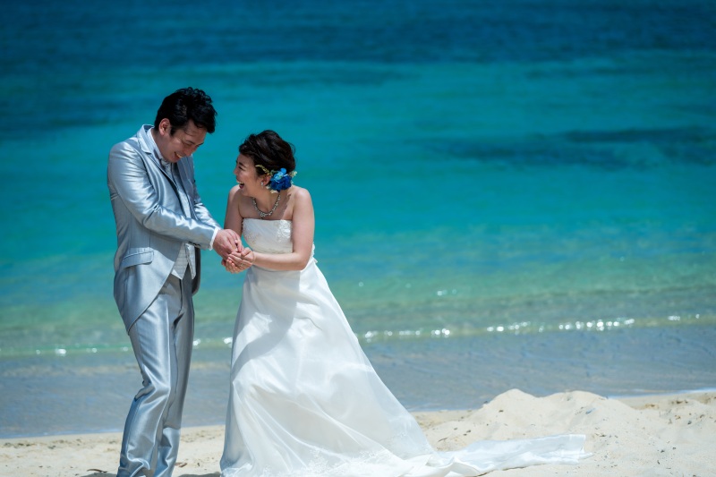 お客様の撮影レポート【おんなそんビーチフォトアルバムパッケージ】★結婚記念
