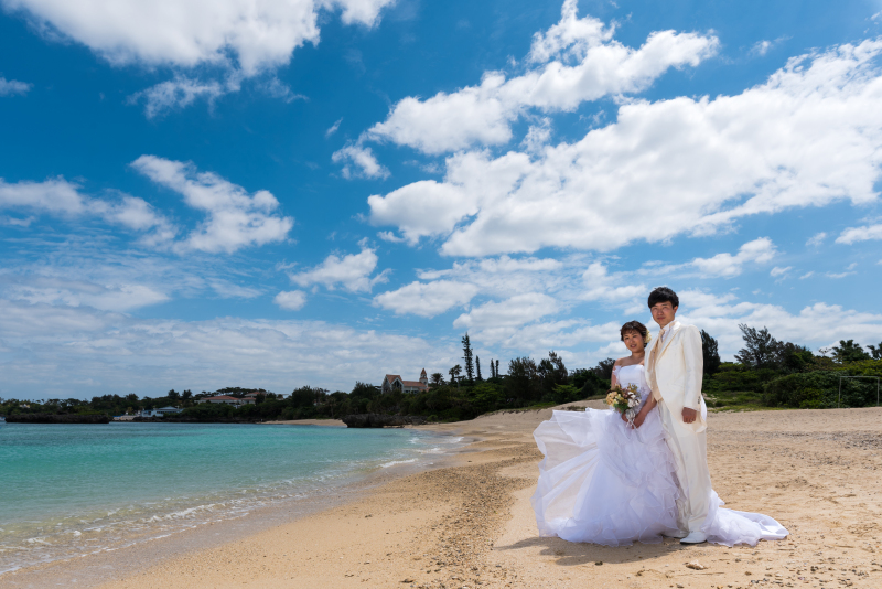 お客様の撮影レポート【おんなそんビーチフォトアルバムパッケージ】★結婚記念