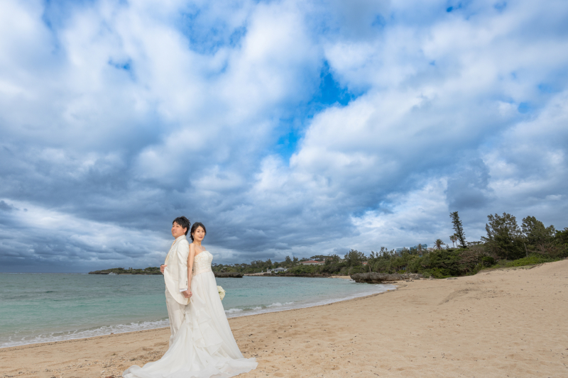 1月まで8万円【安心の衣裳追加料金なし!おんなそんビーチフォト】青空&美肌補正付