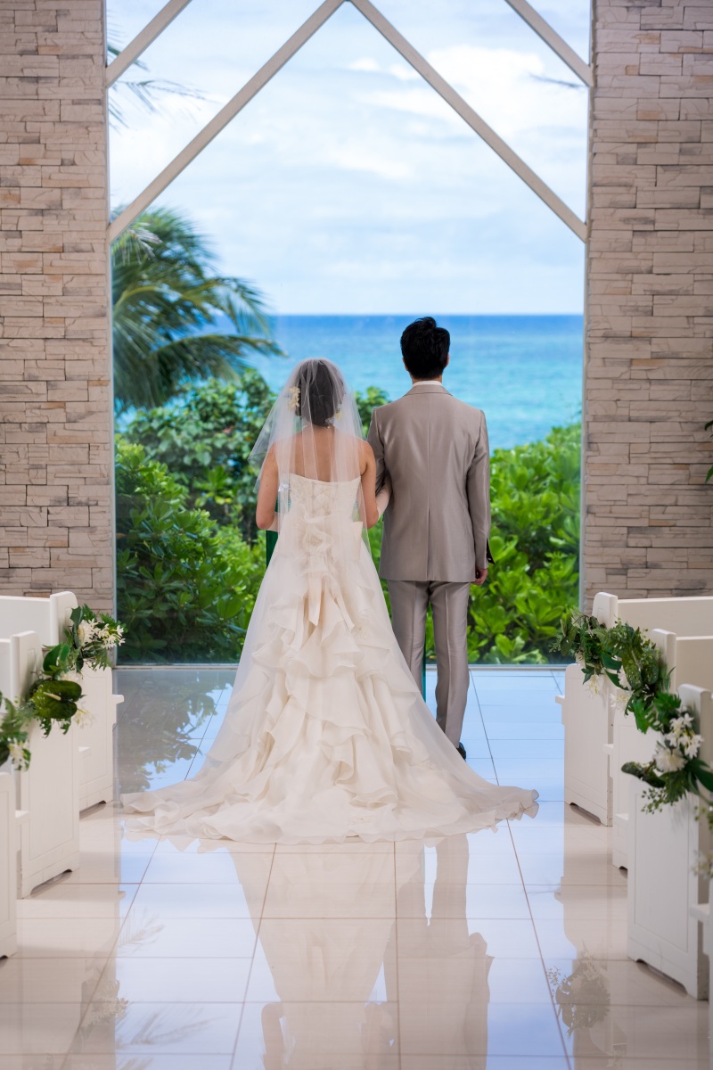 お客様の撮影レポート【ムーンビーチ＆チャペルプレミアムフォト】★結婚記念