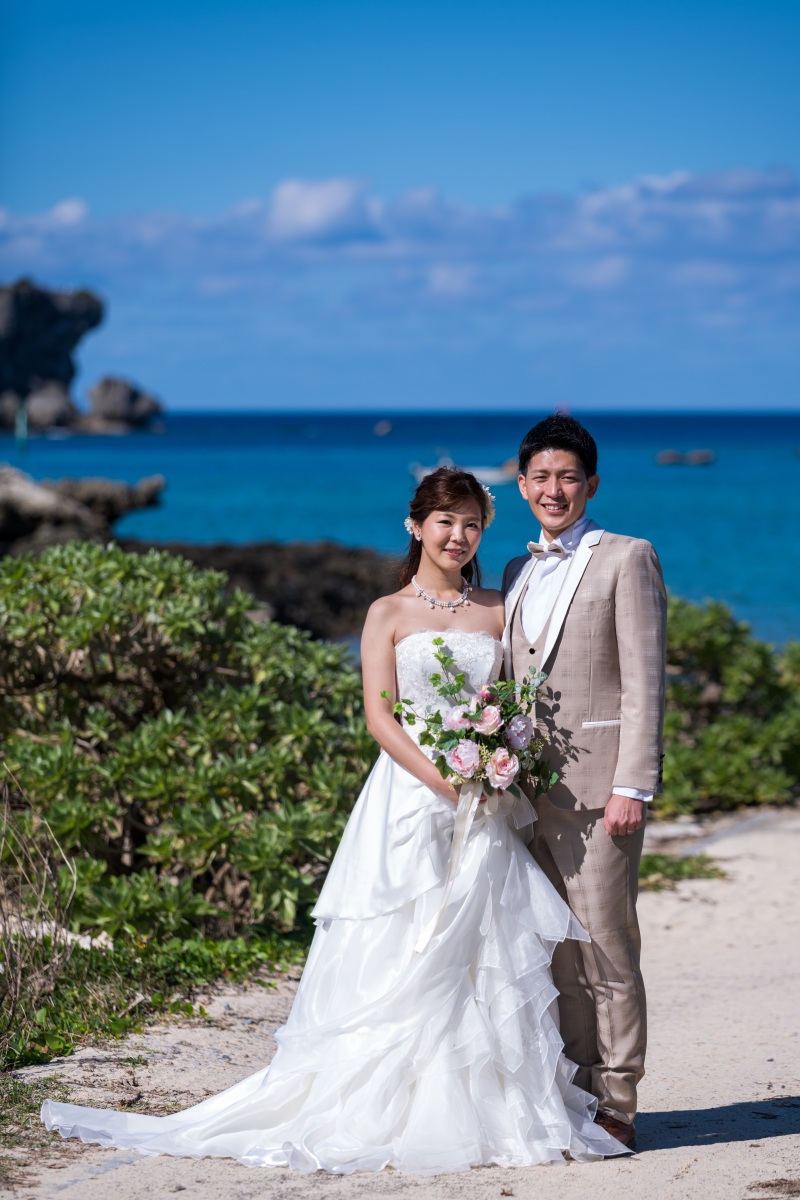 お客様の撮影レポート【おんなそんビーチフォトアルバムパッケージ】★結婚記念