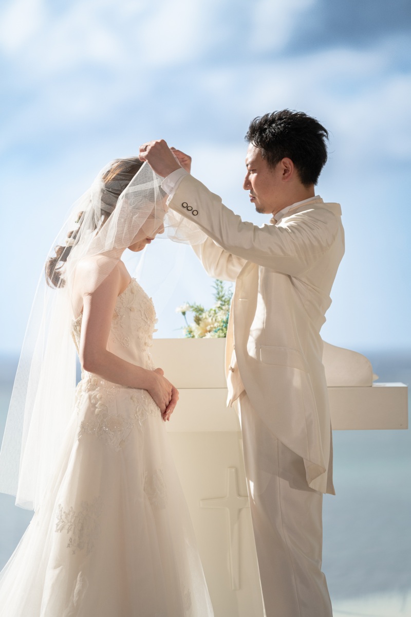 「まるで結婚式のようなチャペルセレモニーフォト」★リザンシーパーク編