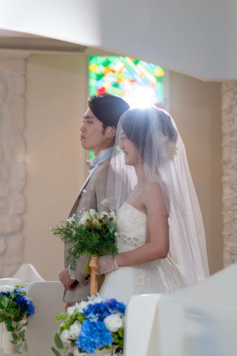 結婚式の代わりの記念に「チャペルセレモニーフォト」①