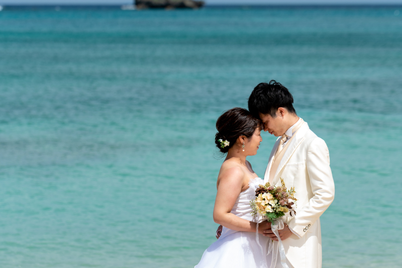 お客様の撮影レポート【おんなそんビーチフォトアルバムパッケージ】★結婚記念