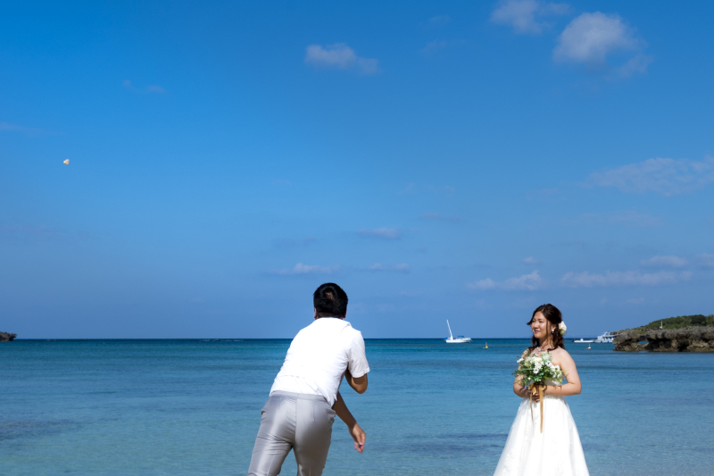 お客様の撮影レポート【おんなそんビーチフォトアルバムパッケージ】