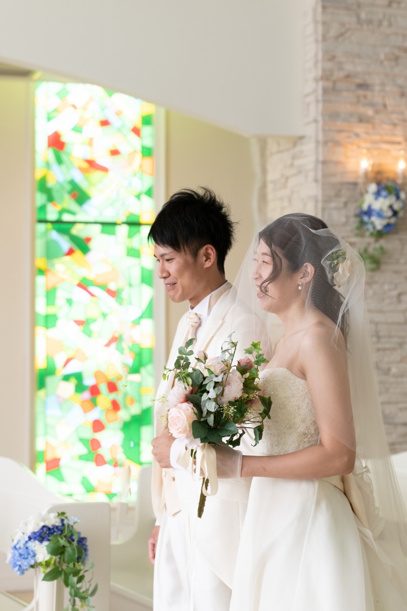 「結婚式のようなチャペルセレモニーフォト」★リザンシーパーク編