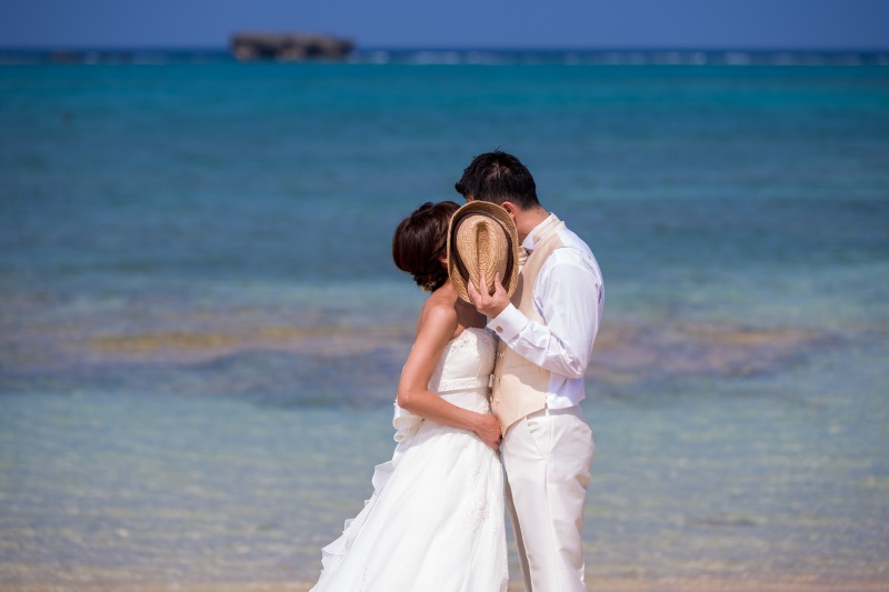 お客様の撮影レポート【おんなそんビーチフォトアルバムパッケージ】★結婚記念