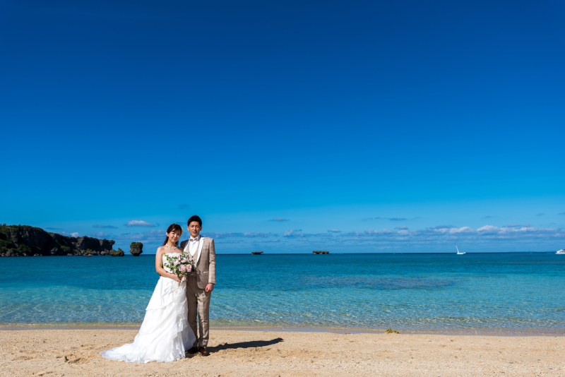 お客様の撮影レポート【おんなそんビーチフォトアルバムパッケージ】★結婚記念