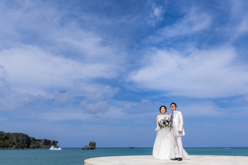 お客様の撮影レポート【おんなそんビーチフォト アルバムパッケージ】★ご結婚記念