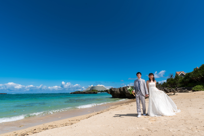 お客様の撮影レポート【おんなそんビーチフォトアルバムパッケージ】★結婚記念