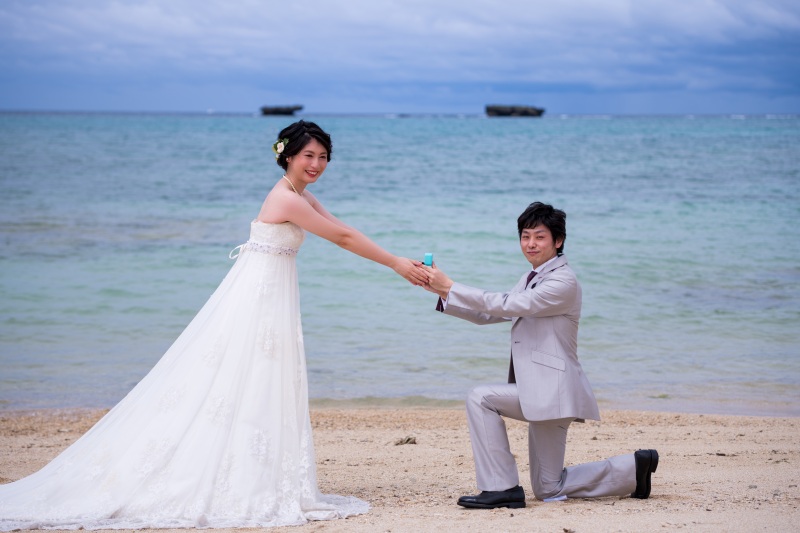 お客様の撮影レポート【おんなそんビーチフォトアルバムパッケージ】★結婚記念