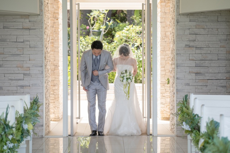 「まるで結婚式のようなチャペルセレモニーフォト」★ムーンビーチ編★