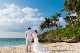 お客様の撮影レポート【ムーンビーチ＆チャペルプレミアムフォト】★サンセット撮影