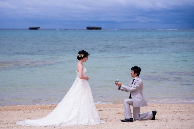 お客様の撮影レポート【おんなそんビーチフォトアルバムパッケージ】★結婚記念