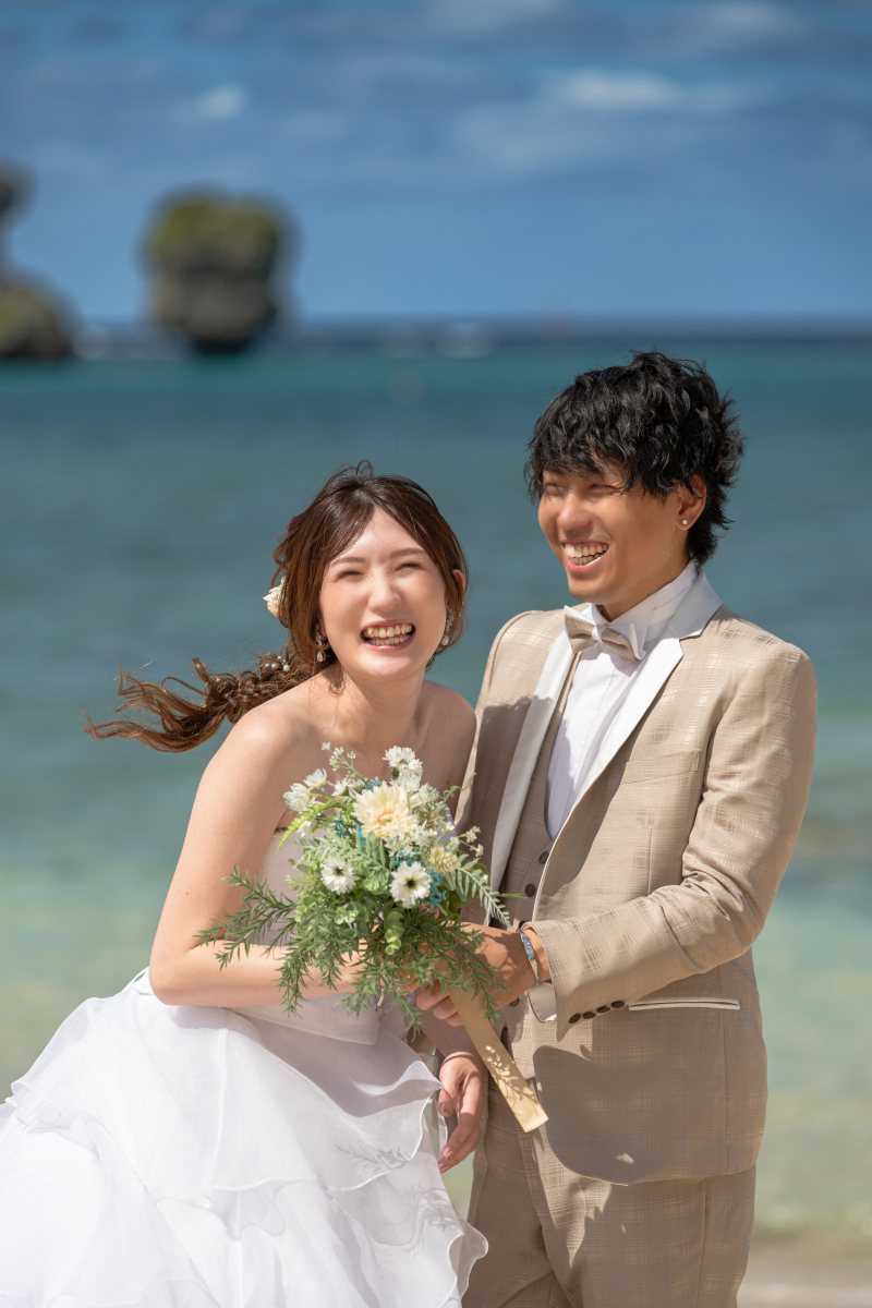 1月撮影まで毎月5組限定55000円！【ドローン写真付★おんなそんビーチフォト】