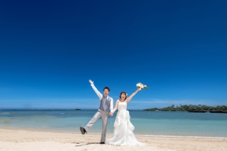 好評につき8月まで延長！【おんなそんビーチフォト55000円】★ドローン写真付