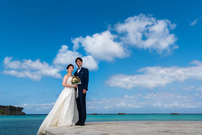 お客様の撮影レポート【おんなそんビーチフォトアルバムパッケージ】★結婚記念