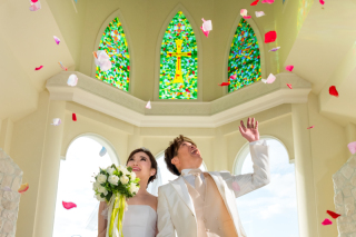 「まるで結婚式のようなチャペルセレモニーフォト」★リザンシーパーク編★