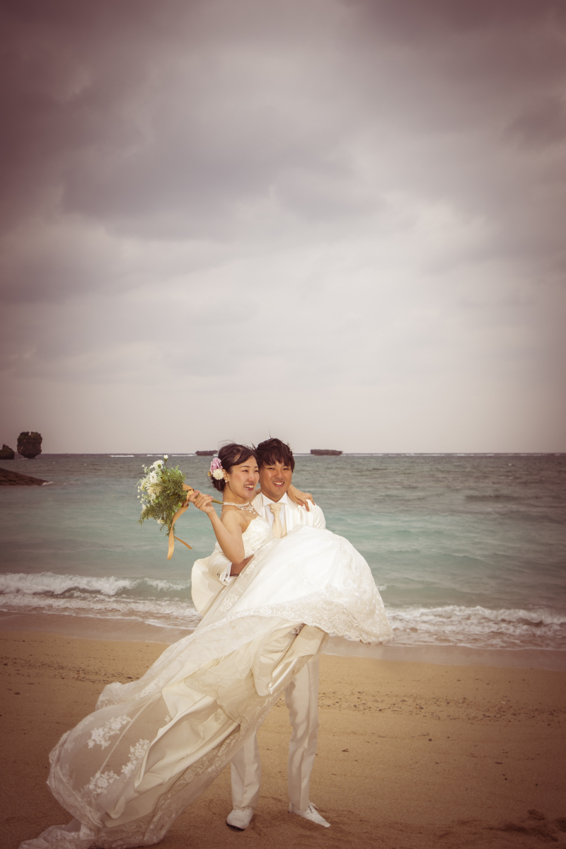 お客様の撮影レポート【おんなそんビーチフォトアルバムパッケージ】★冬の風の強い日