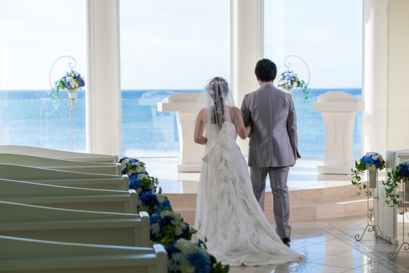 結婚式の代わりの記念に「チャペルセレモニーフォト」①