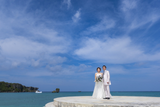 お客様の撮影レポート【おんなそんビーチフォトアルバムパッケージ】★結婚記念