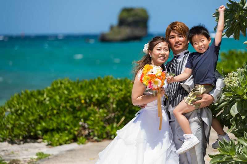 お客様の撮影レポート【おんなそんビーチフォトアルバムパッケージ】★お子様同伴