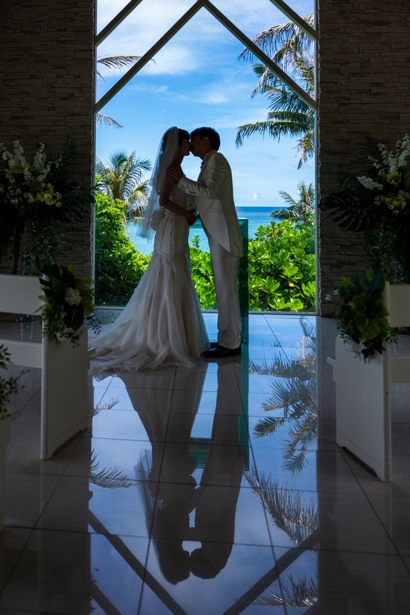 お客様の撮影レポート【ムーンビーチ＆チャペルプレミアムフォトプラン】★結婚記念