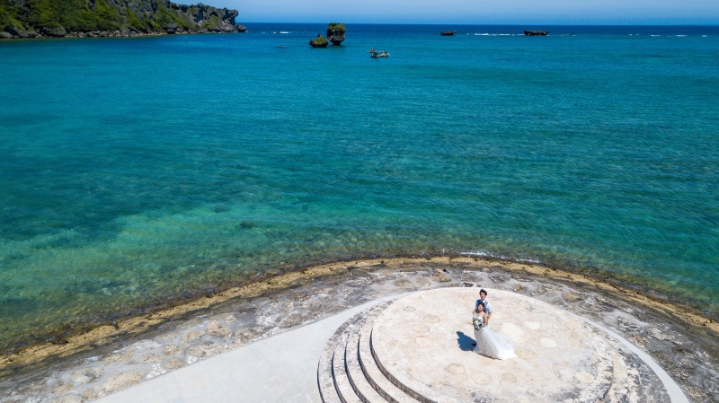 お客様の撮影レポート【おんなそんビーチフォトアルバムパッケージ】★ドローン撮影