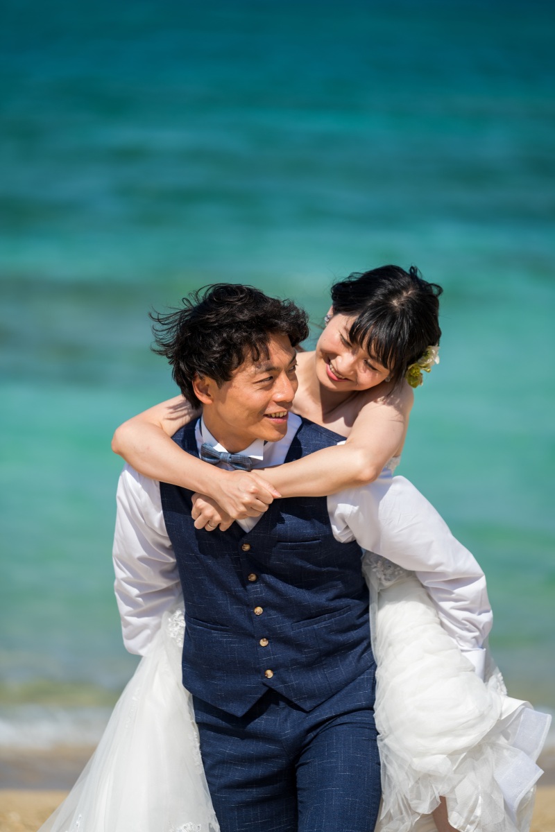 お客様の撮影レポート【おんなそんビーチフォトアルバムパッケージ】★結婚記念