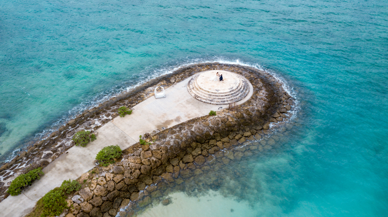 お客様の撮影レポート【ムーンビーチプレミアム アルバムパッケージ】★ドローン撮影