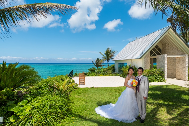 お客様の撮影レポート【ムーンビーチ&チャペルプレミアムフォトプラン】★結婚記念