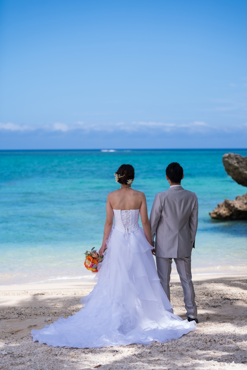 お客様の撮影レポート【ムーンビーチ&チャペルプレミアムフォトプラン】★結婚記念
