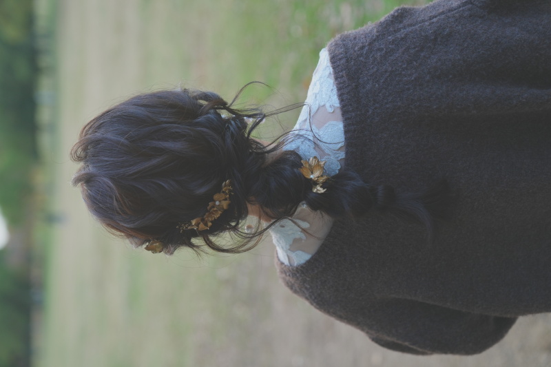 編みおろしヘアスタイル◯