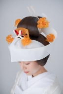 伝統的なヘアスタイルで♪