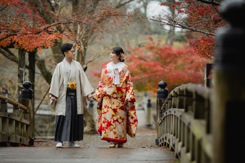 奈良公園　紅葉ロケーション撮影