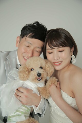 ペットとウエディングフォト