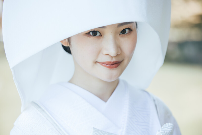 白無垢×綿帽子