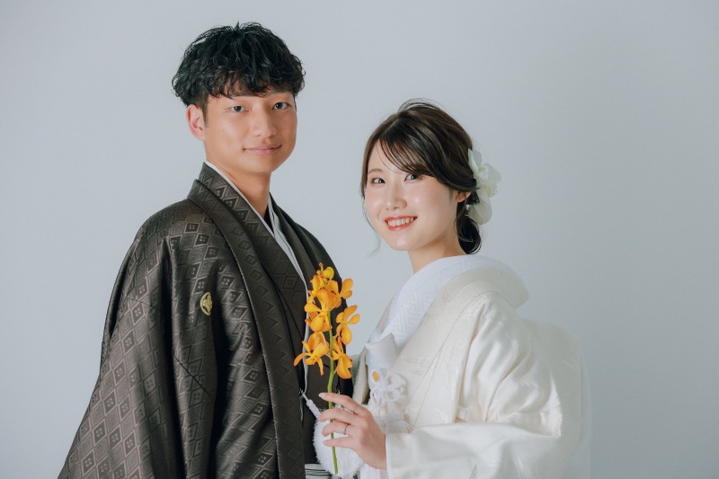 生花×白無垢