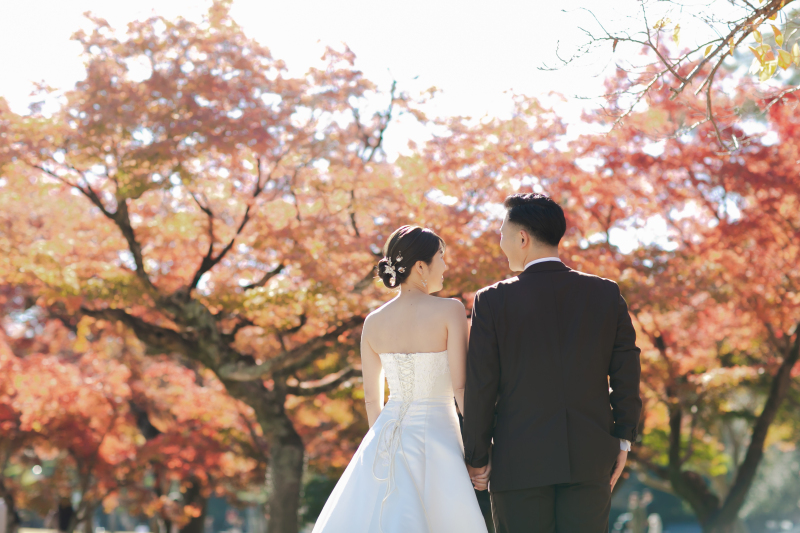 秋の紅葉でロケーション撮影♪