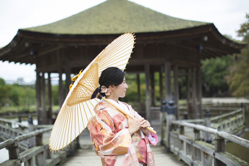 奈良を感じる浮見堂撮影♪