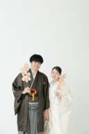 シンプル洋装スタジオ撮影