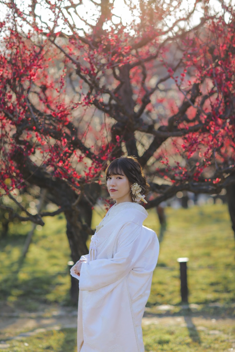 【梅×ウェディングフォト】これからの季節にぴったり！