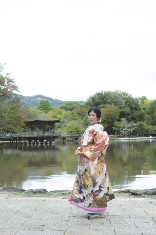 奈良を感じる浮見堂撮影♪