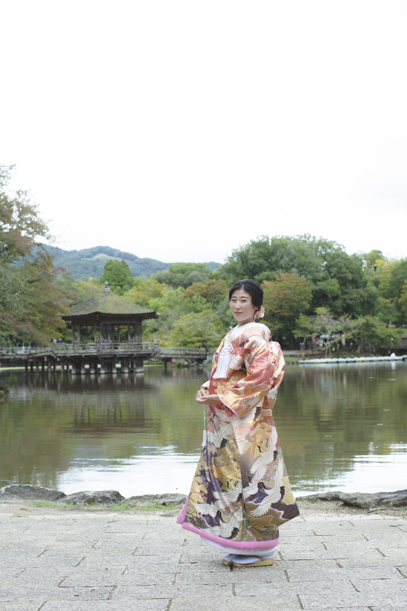 奈良を感じる浮見堂撮影♪