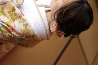 ゆるふわ和装ヘア♡